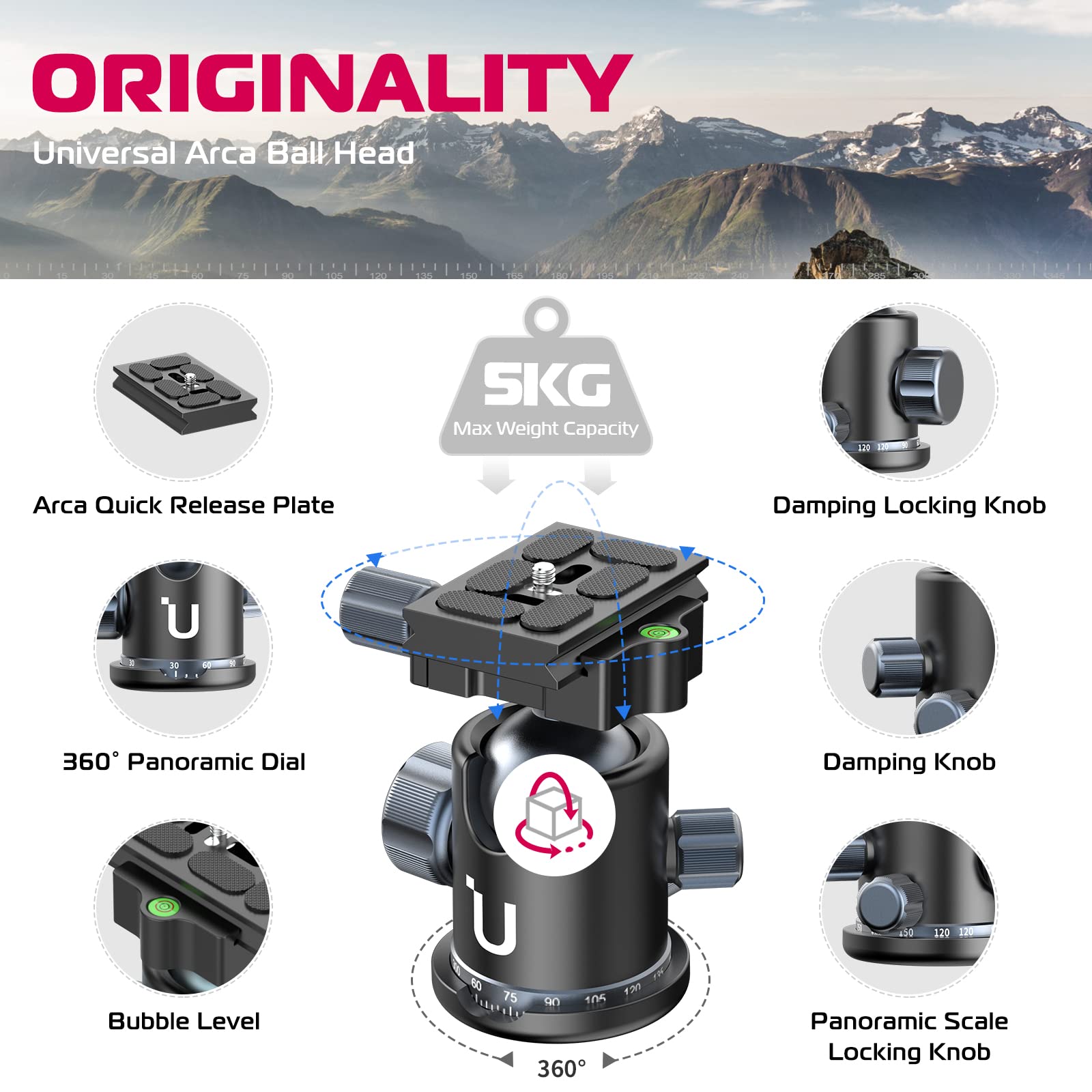 Amazon | ULANZI MT-61 プロフェッショナルカメラ三脚 68インチ 軽量